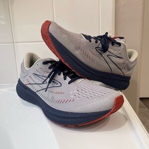 Brooks Men's Running Shoes - Gray and Navy